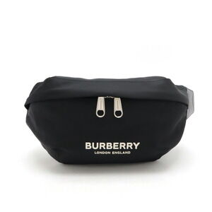 BURBERRY SONNY body bag bum waist pouch leather black